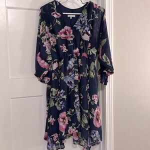 White Birch floral dress
